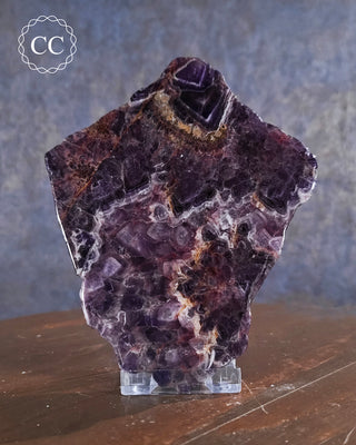 Chevron Amethyst Slice #1