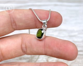 Chrome Diopside Silver Necklace #3