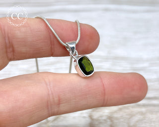 Chrome Diopside Silver Necklace #3