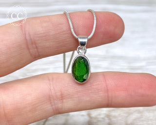 Chrome Diopside Silver Necklace #1