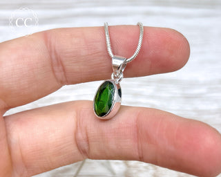 Chrome Diopside Silver Necklace #1