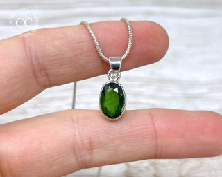 Chrome Diopside Silver Necklace #2