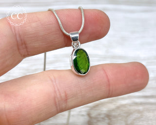 Chrome Diopside Silver Necklace #2