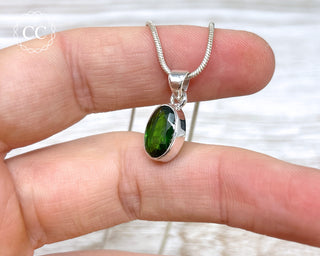 Chrome Diopside Silver Necklace #2