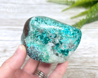 Chrysocolla, Dioptase & Calcite Polished #2