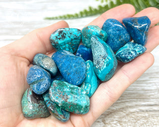 Chrysocolla & Shattuckite Tumbled Crystal