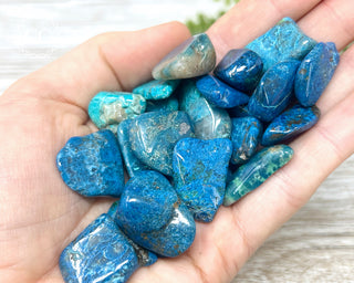 Chrysocolla & Shattuckite Tumbled Crystal