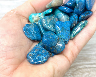 Chrysocolla & Shattuckite Tumbled Crystal