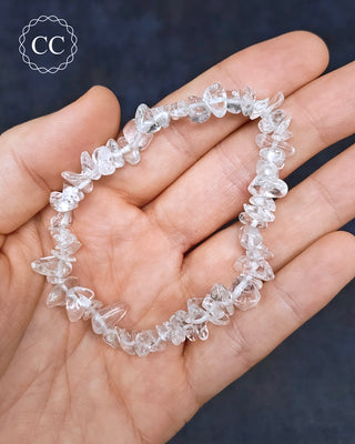 Clear Quartz Gemchip Bracelet