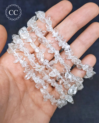 Clear Quartz Gemchip Bracelets on hand