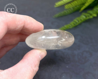 Clear Quartz Chunky Palm Stone #1