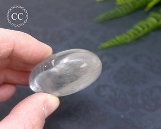 Clear Quartz Chunky Palm Stone #10