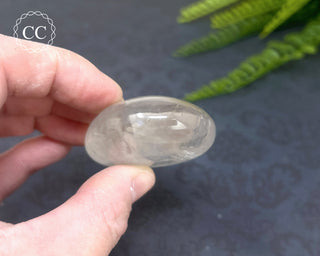 Clear Quartz Chunky Palm Stone #1