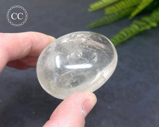 Clear Quartz Chunky Palm Stone #1