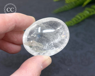 Clear Quartz Chunky Palm Stone #5