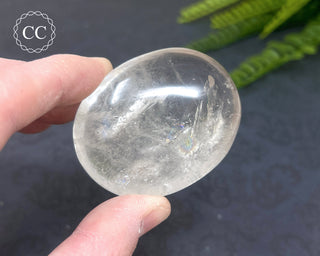 Clear Quartz Chunky Palm Stone #1