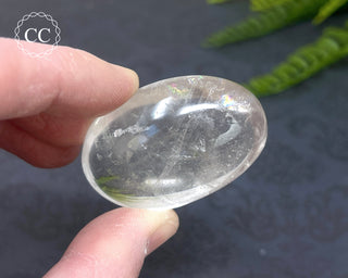 Clear Quartz Chunky Palm Stone #6