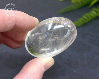 Clear Quartz Chunky Palm Stone #6