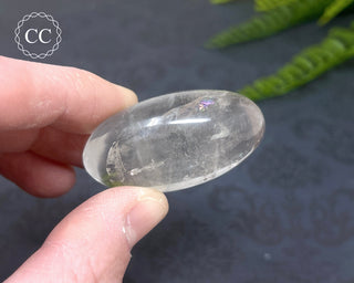 Clear Quartz Chunky Palm Stone #6