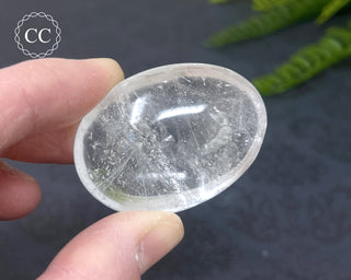 Clear Quartz Chunky Palm Stone #7