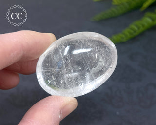 Clear Quartz Chunky Palm Stone #7