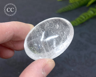 Clear Quartz Chunky Palm Stone #7