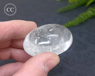 Clear Quartz Chunky Palm Stone #7