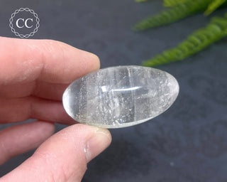 Clear Quartz Chunky Palm Stone #7