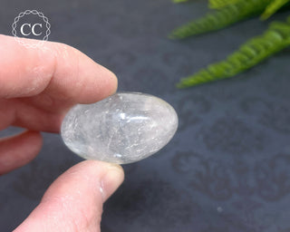 Clear Quartz Chunky Palm Stone #7