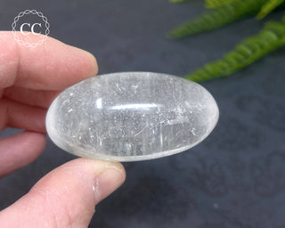 Clear Quartz Chunky Palm Stone #8