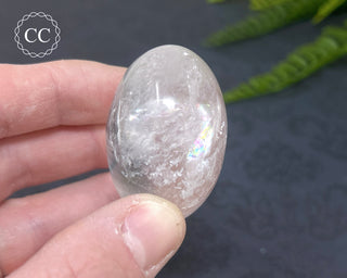 Clear Quartz Chunky Palm Stone #9