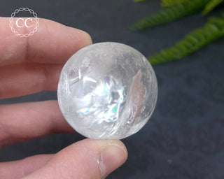 Clear Quartz Chunky Palm Stone #9