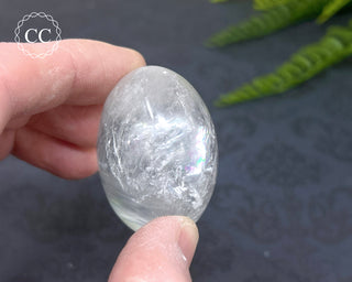 Clear Quartz Chunky Palm Stone #9