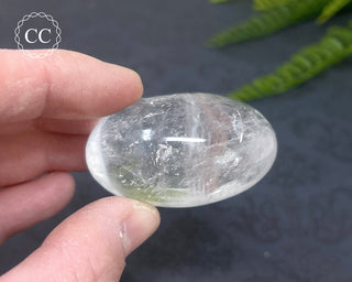 Clear Quartz Chunky Palm Stone #9