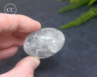 Clear Quartz Chunky Palm Stone #9