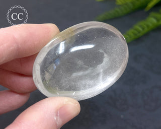 Clear Quartz Chunky Palm Stone #10