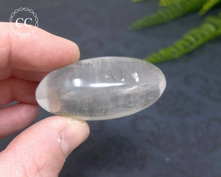 Clear Quartz Chunky Palm Stone #10