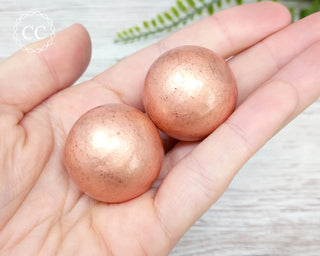 Copper Spheres in hand