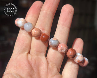 Cotton Candy Agate Beaded Bracelet