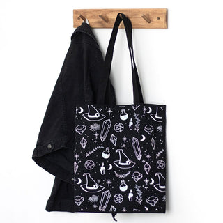 Crystal Witch Shopping Tote Bag