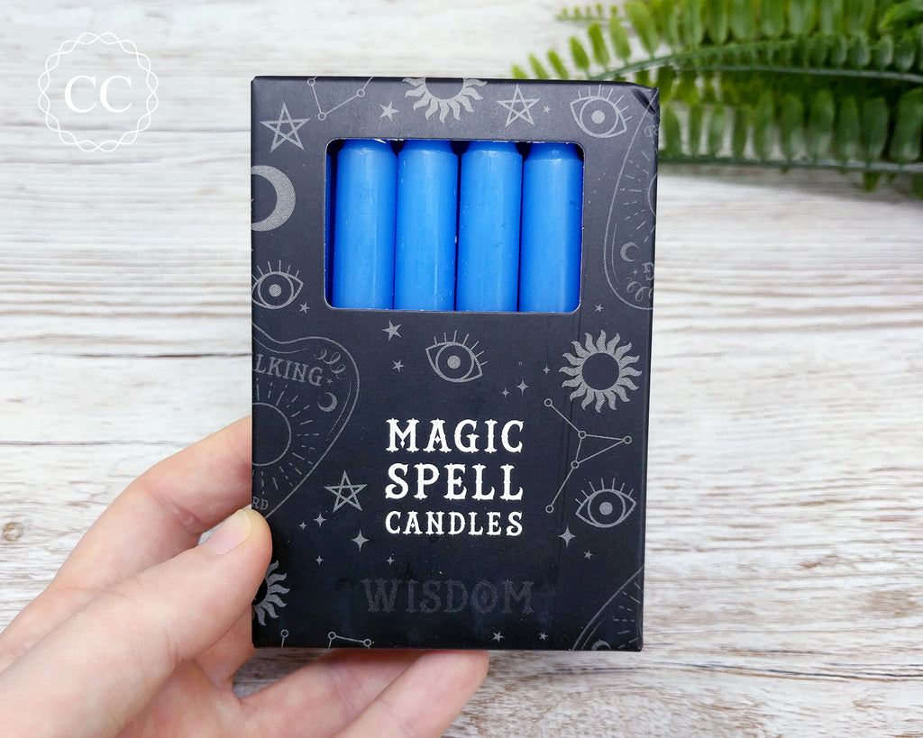 Dark Blue Spell Candle – The Citrine Circle
