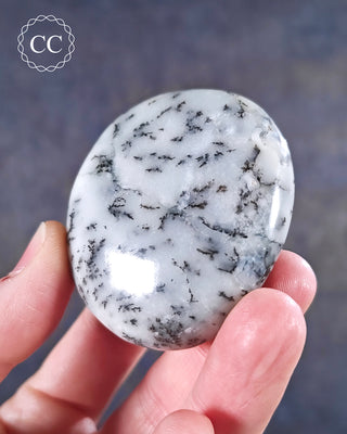 Dendritic Opal | Merlinite Chunky Palm Stone #3