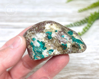 Dioptase & Calcite Polished #3