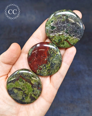 Dragons Blood Jasper Palm Stone