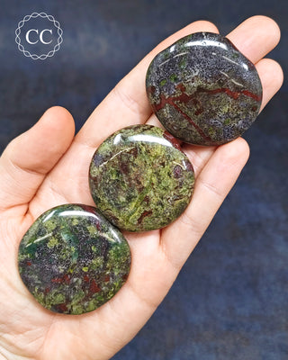 Dragons Blood Jasper Palm Stone
