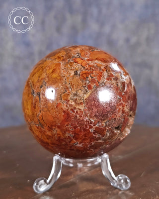 Druzy Brecciated Jasper Sphere #1