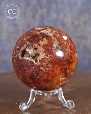 Druzy Brecciated Jasper Sphere #1