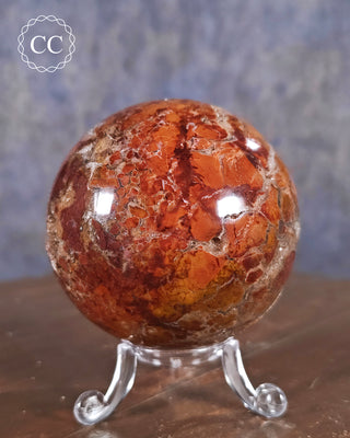 Druzy Brecciated Jasper Sphere #1