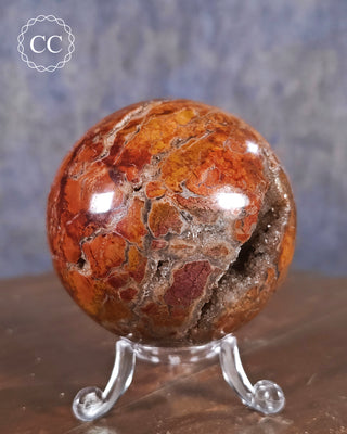 Druzy Brecciated Jasper Sphere #1