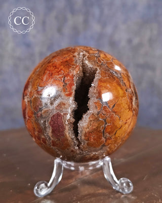Druzy Brecciated Jasper Sphere #1